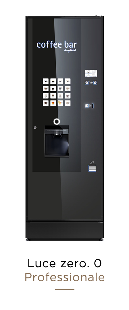 Kaffeeautomat, Marke "Luce zero 0 Professionale", in der Farbe schwarz